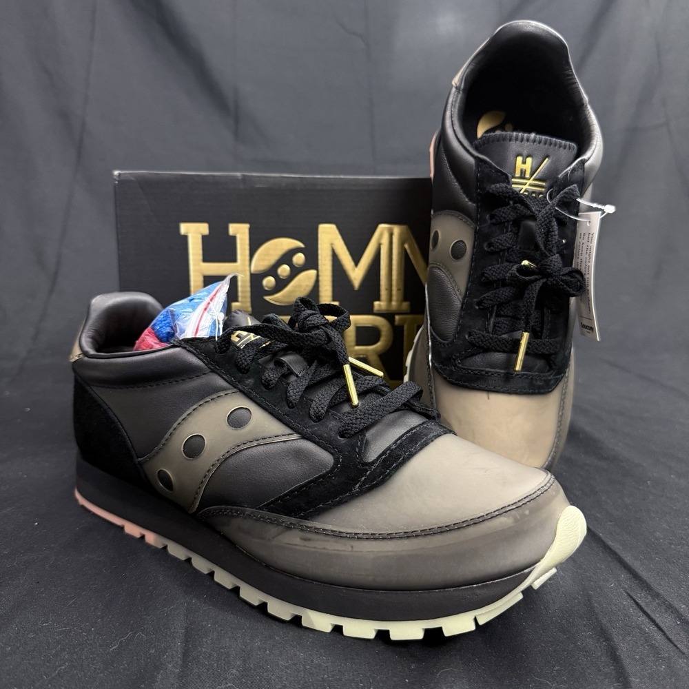 Size 11 Saucony Jazz 81 Men's Black Sneakers Collab Hommewrk Trinidad James